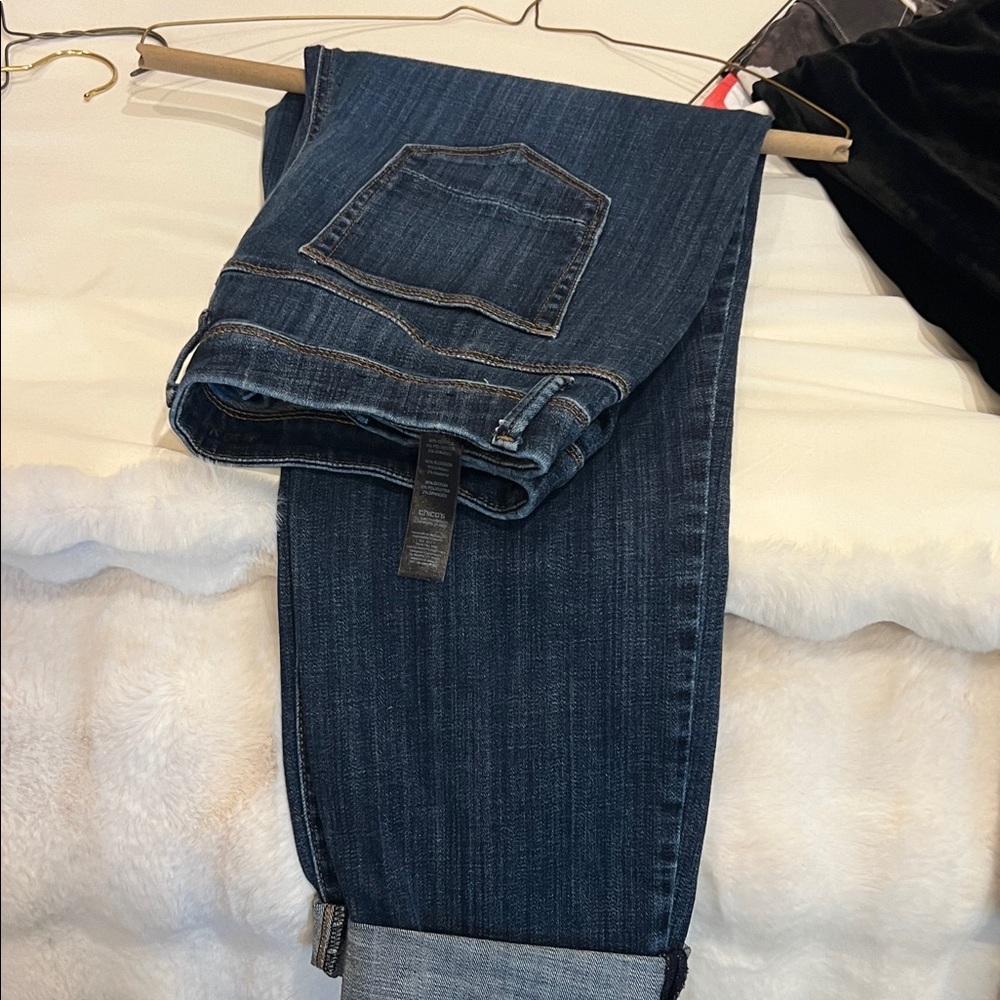 Chico's Dark Blue Straight Leg Jeans